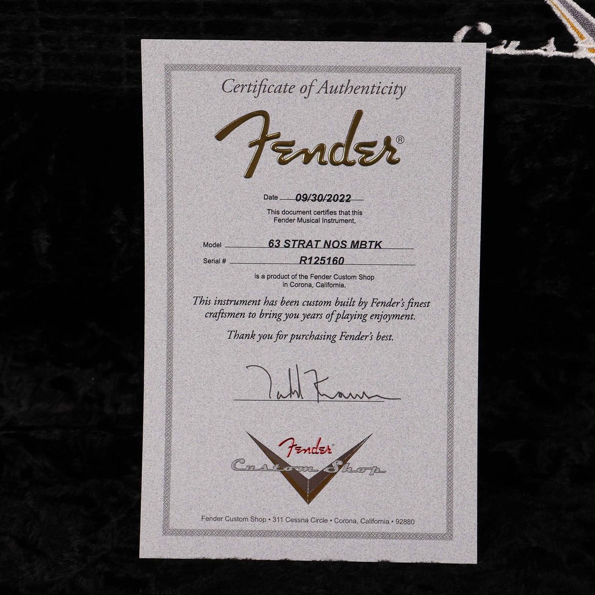 Fender Custom Shop 1963 Stratocaster Hardtail Roasted Alder Trans Amber Masterbuilt Todd Krause 2022 — 11