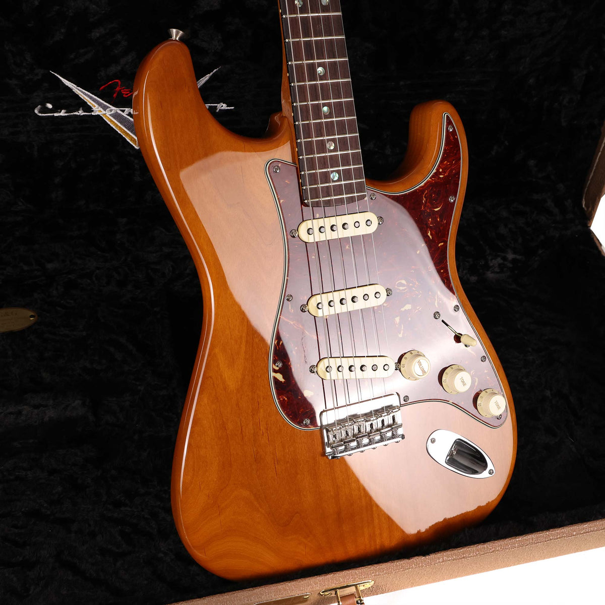 Fender Custom Shop 1963 Stratocaster Hardtail Roasted Alder Trans Amber Masterbuilt Todd Krause 2022 — 6