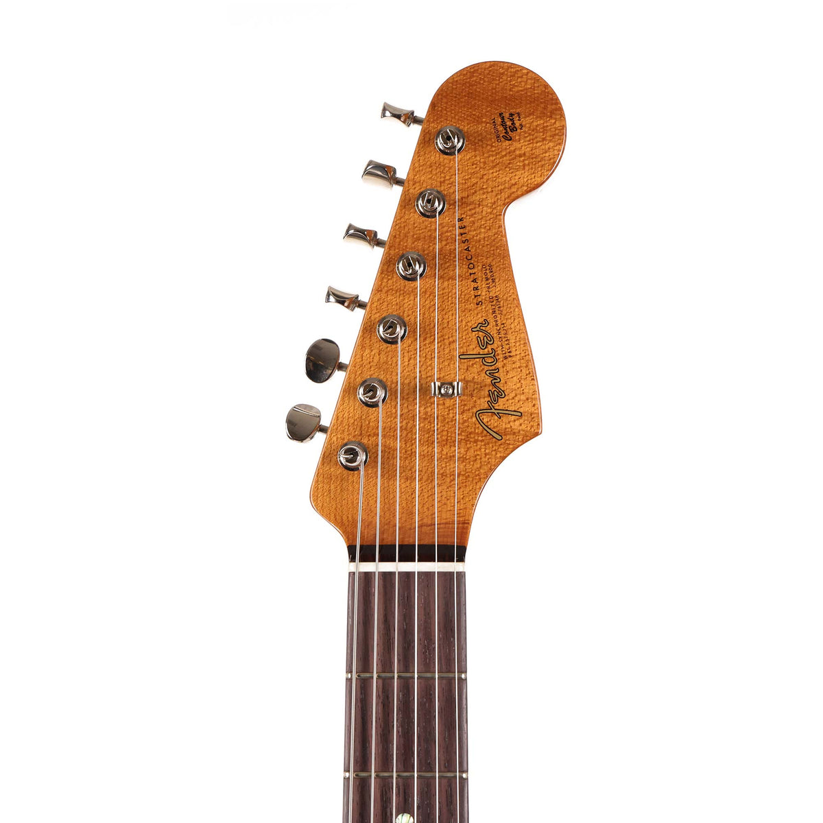 Fender Custom Shop 1963 Stratocaster Hardtail Roasted Alder Trans Amber Masterbuilt Todd Krause 2022 — 8