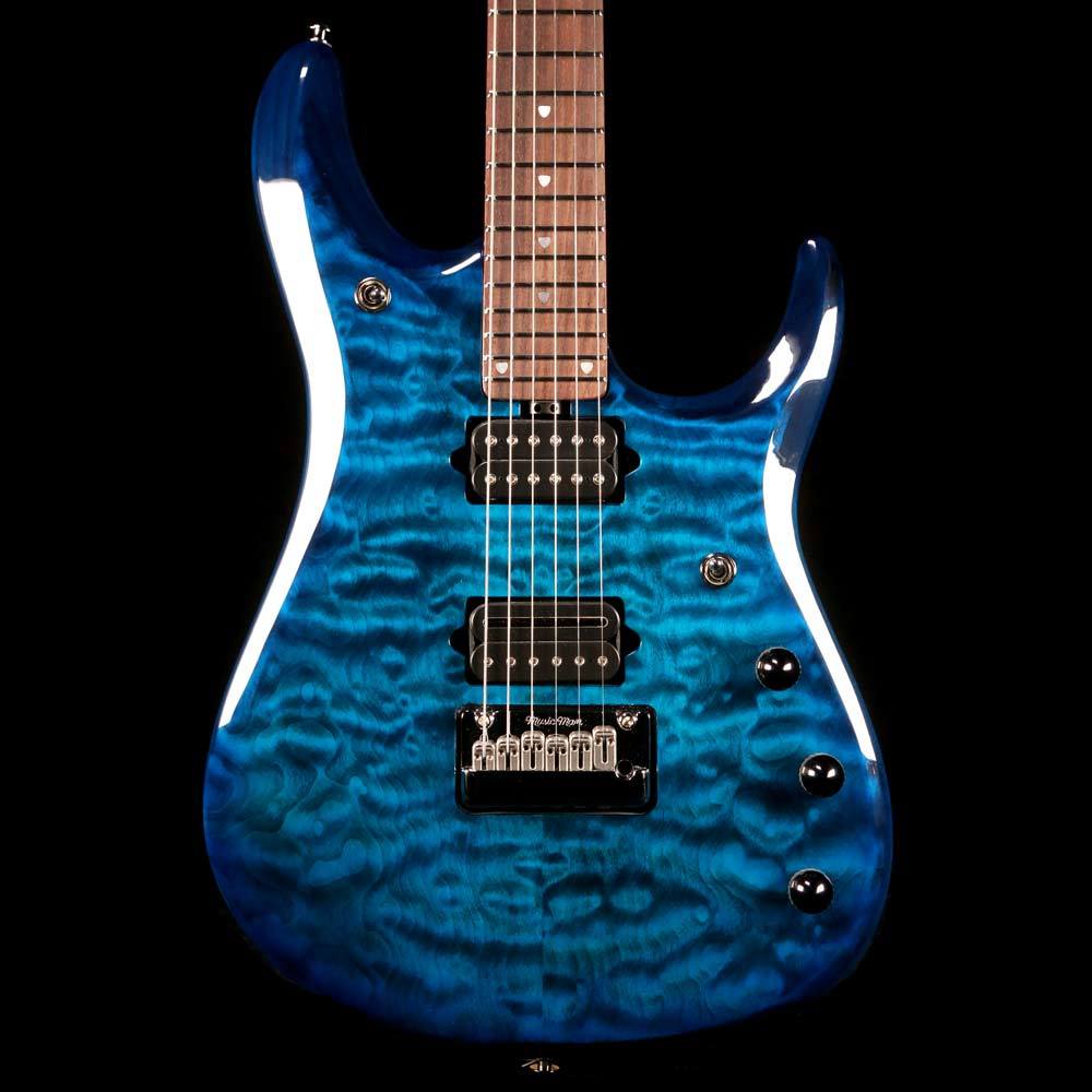 Ernie Ball Music Man BFR John Petrucci JP6 Balboa Blue Quilt — 1