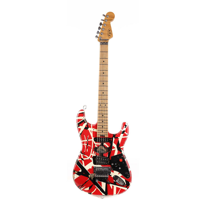 EVH Striped Series Frankie Red White and Black Relic 2021