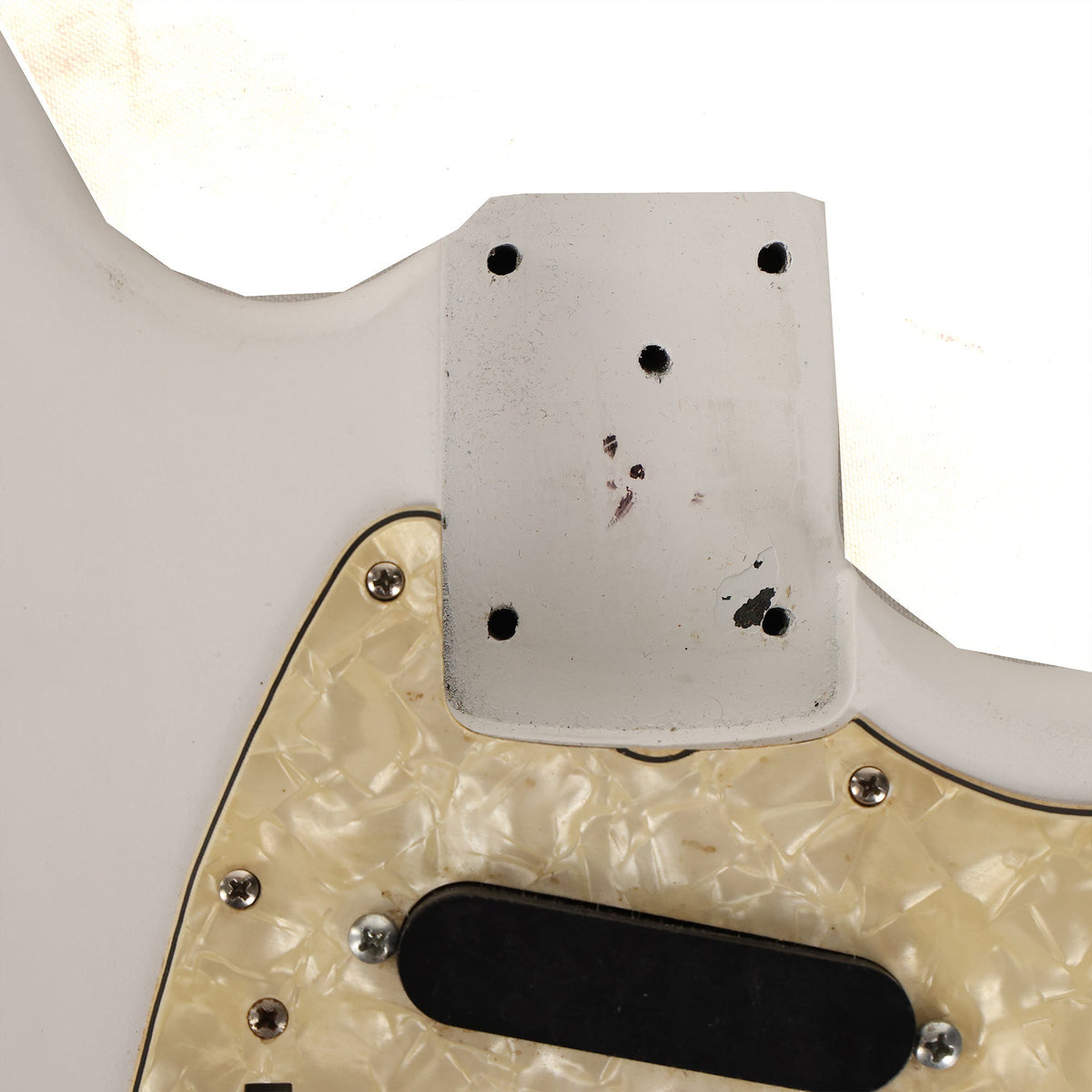1973 Fender Mustang Refinished White — 4