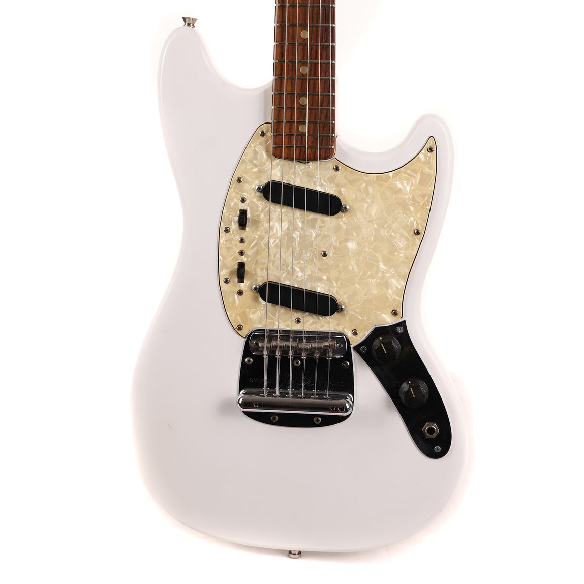 1973 Fender Mustang Refinished White | The Music Zoo