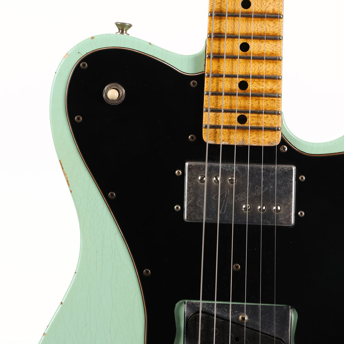 Fender Custom Shop Limited '72 Telecaster Custom Relic Faded Surf Green 2020 NAMM Guitar — 4