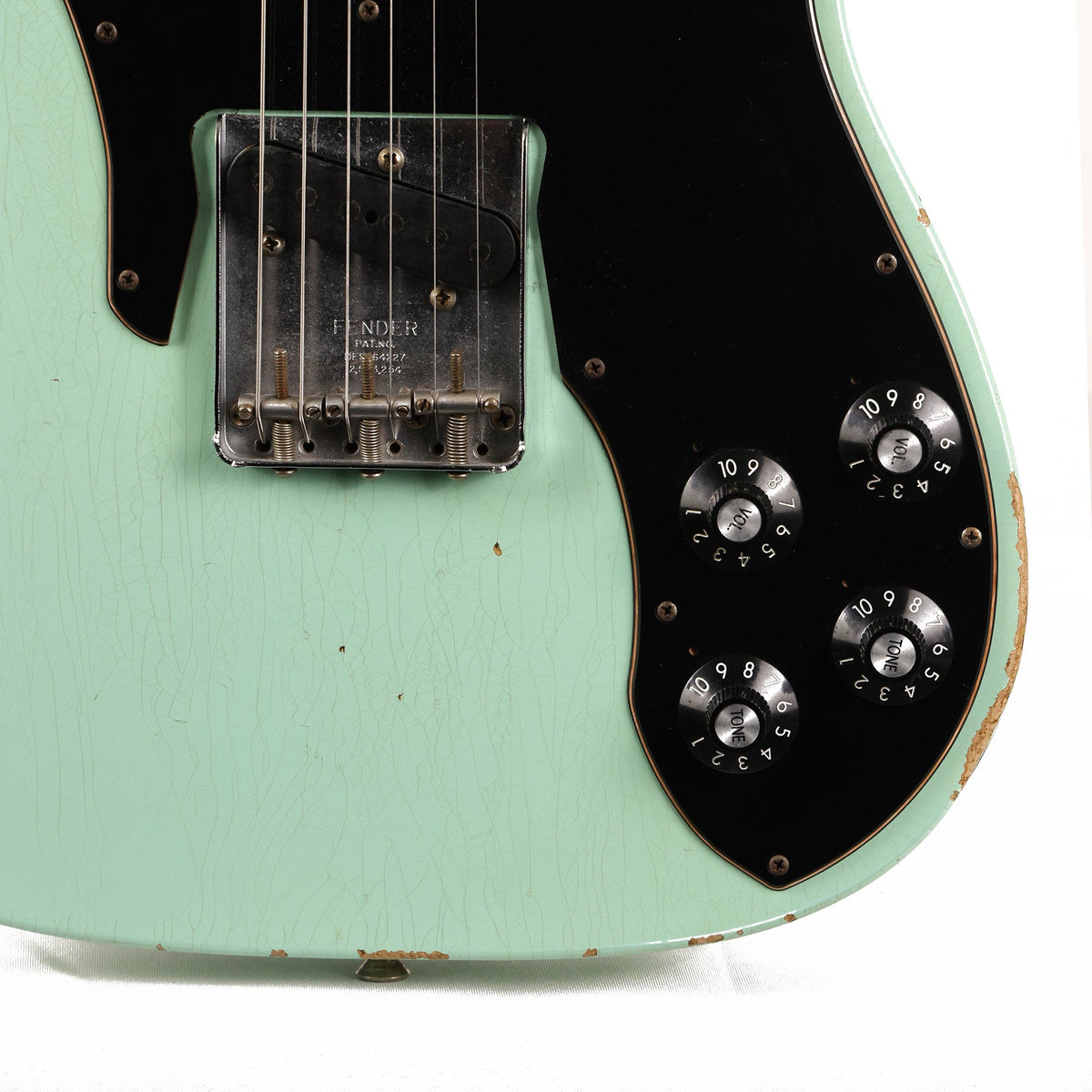 Fender Custom Shop Limited '72 Telecaster Custom Relic Faded Surf Green 2020 NAMM Guitar — 6