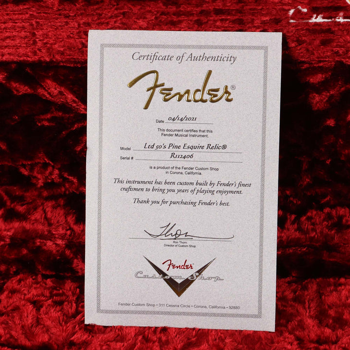 Fender Custom Shop Limited '50s Pine Esquire Super Heavy Relic 2021