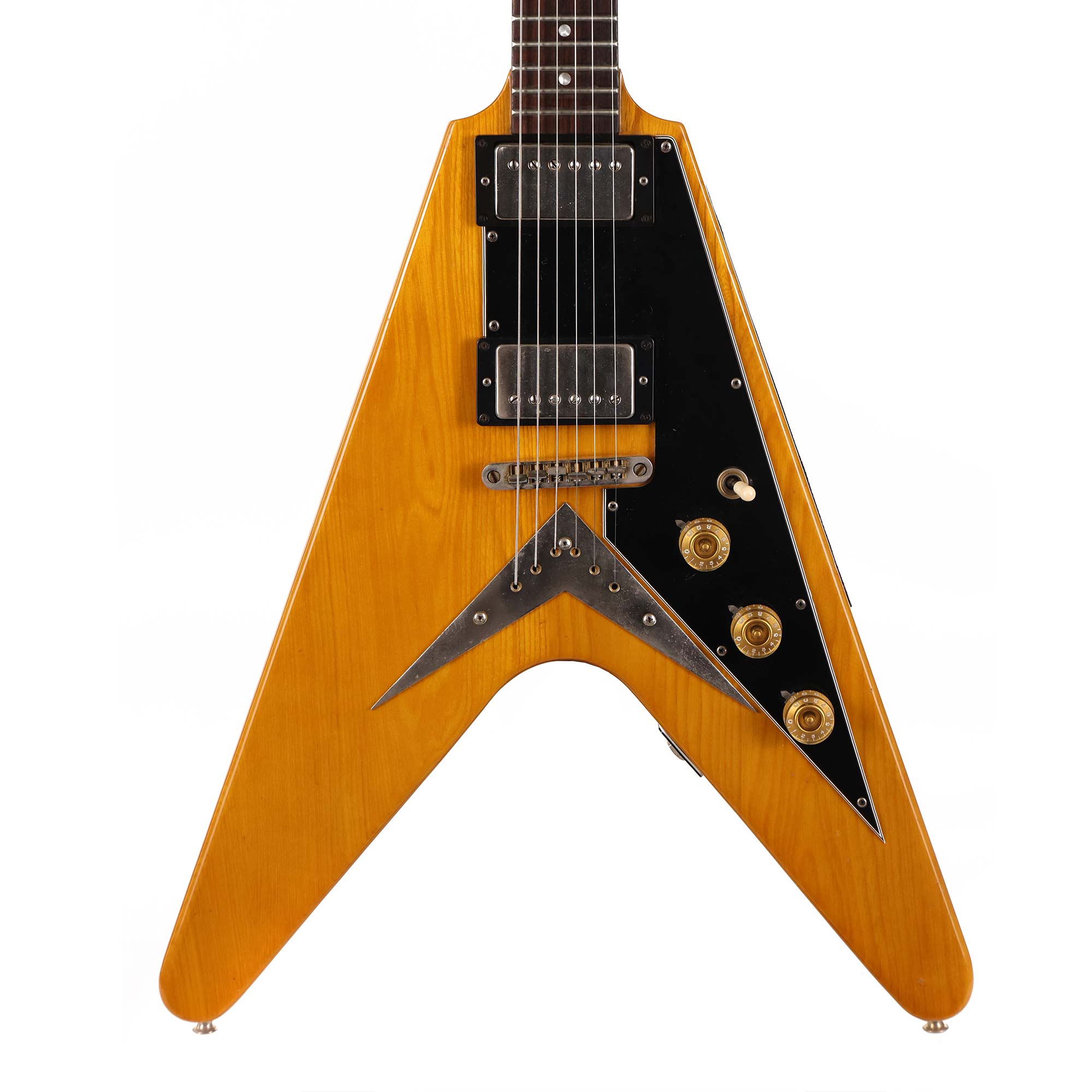 1976 Ibanez Rocket Roll V Guitar Natural | The Music Zoo