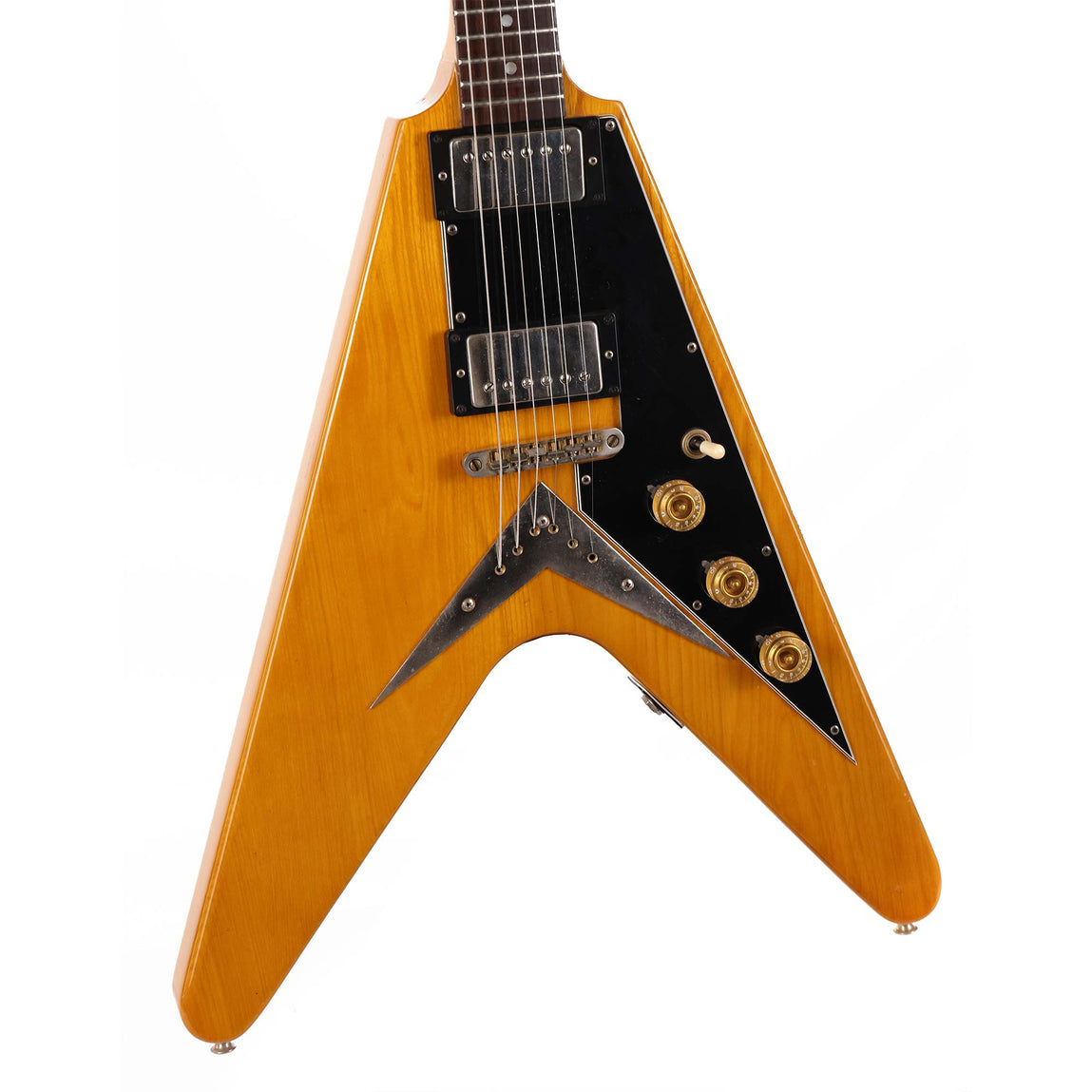 1976 Ibanez Rocket Roll V Guitar Natural | The Music Zoo