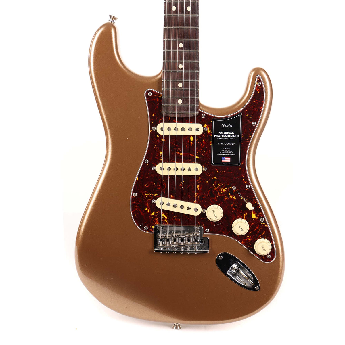 Fender American Professional II Stratocaster Firemist Gold Rosewood Neck 2022 — 1