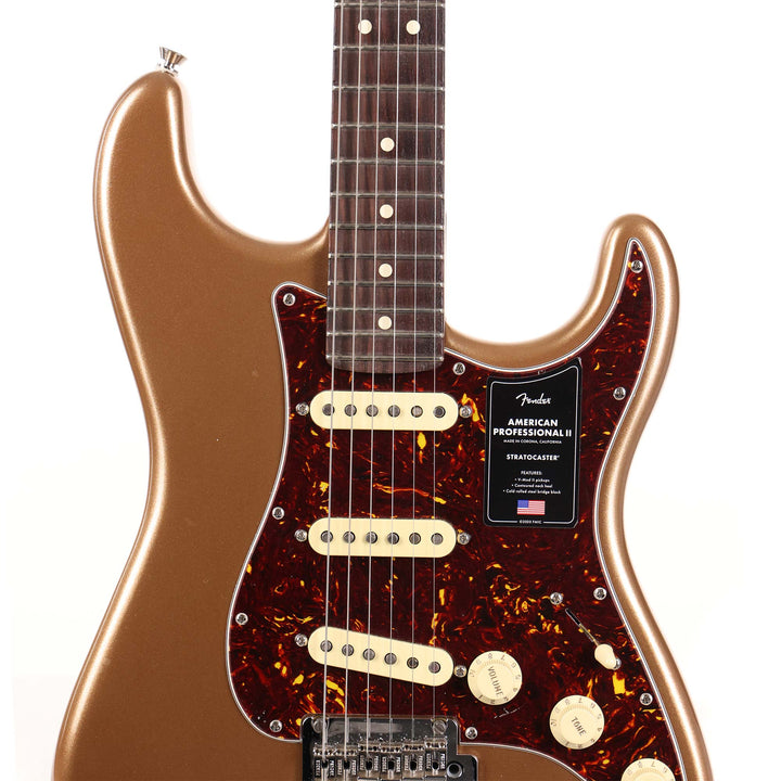 Fender American Professional II Stratocaster Firemist Gold Rosewood Neck 2022