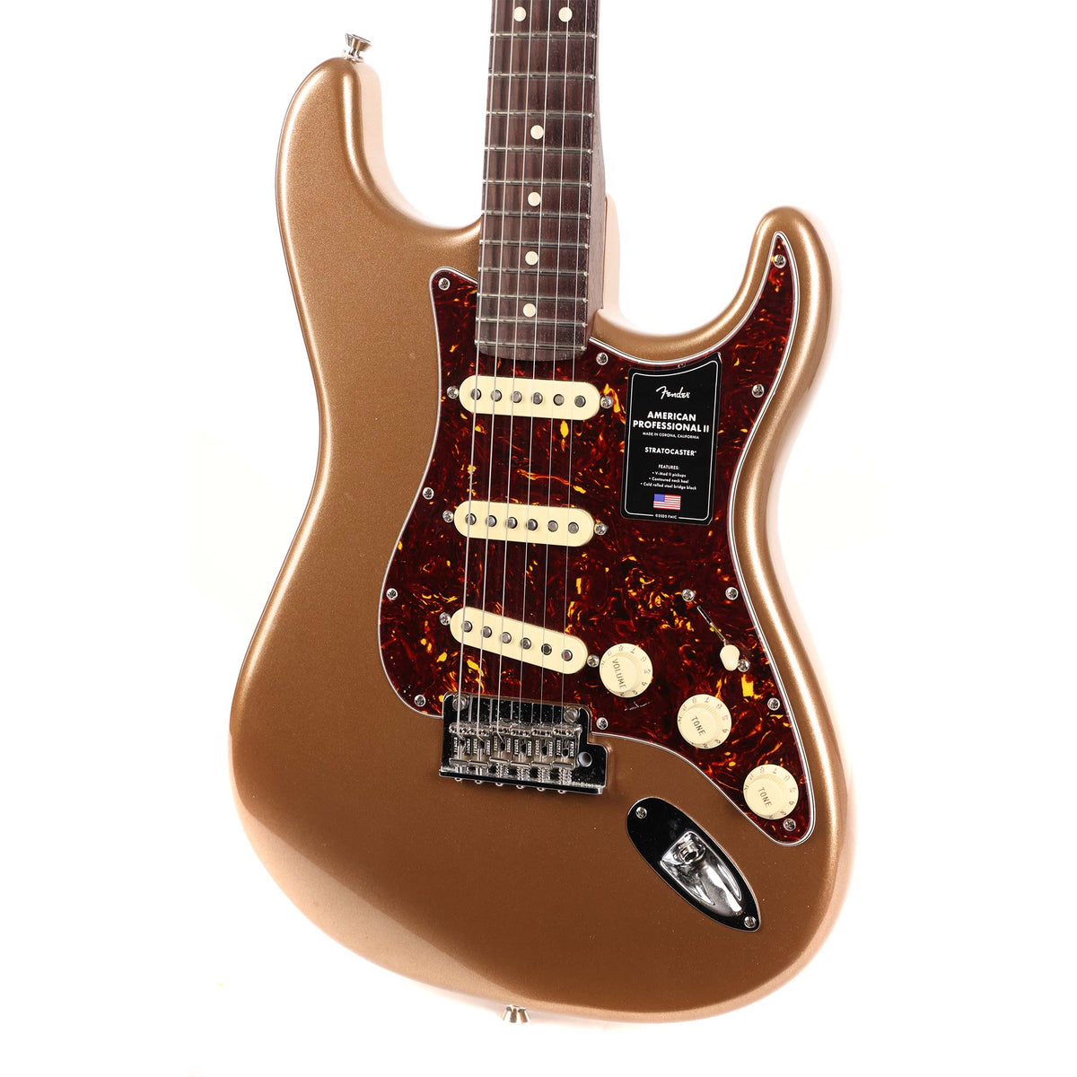 Fender American Professional II Stratocaster Firemist Gold Rosewood Neck 2022 — 5