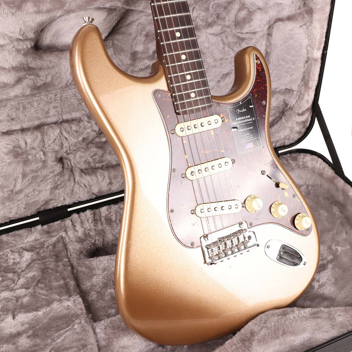 Fender American Professional II Stratocaster Firemist Gold Rosewood Neck 2022