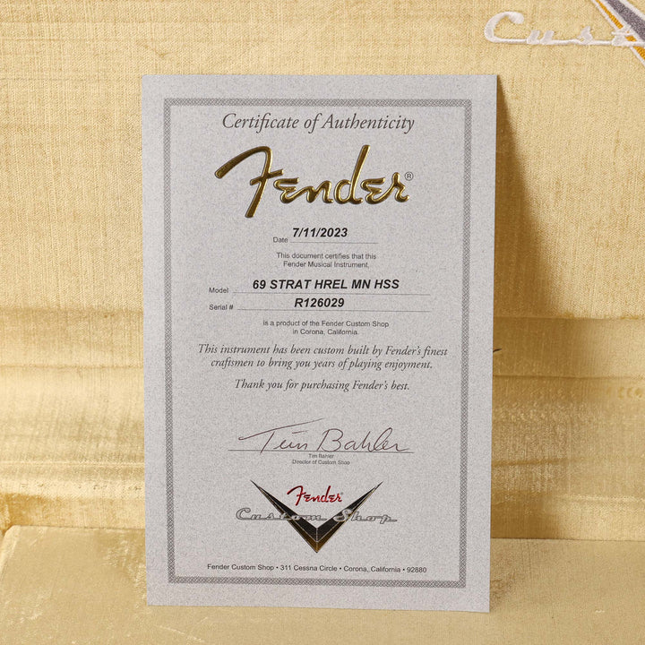 Fender Custom Shop 1969 Stratocaster HSS Heavy Relic Ocean Turquoise 2023