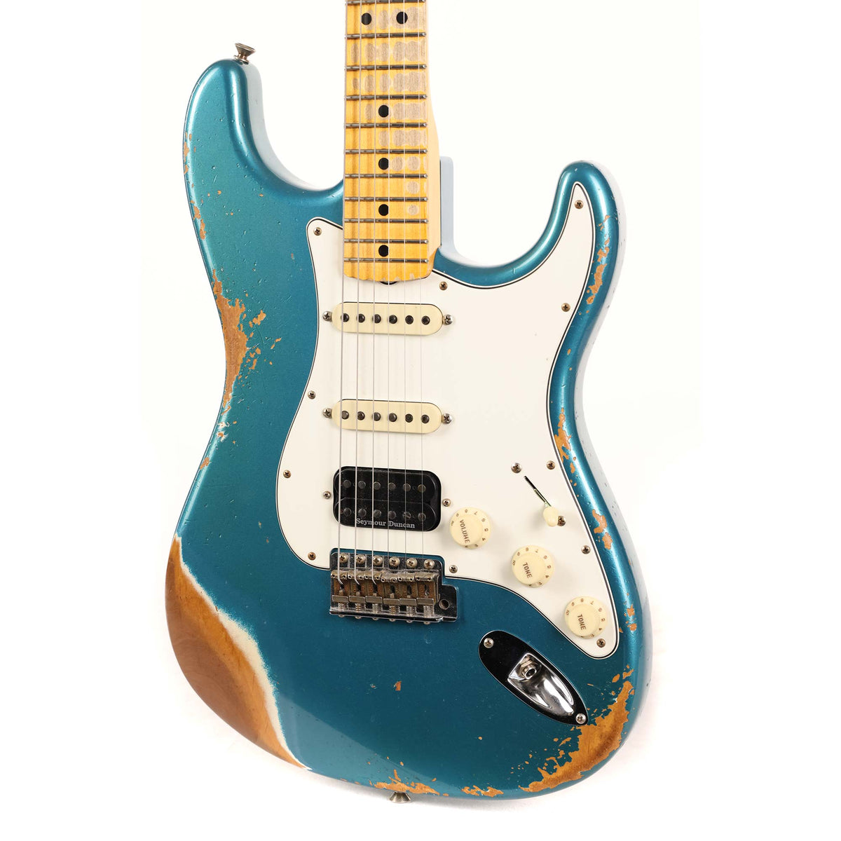 Fender Custom Shop 1969 Stratocaster HSS Heavy Relic Ocean Turquoise 2023 — 9