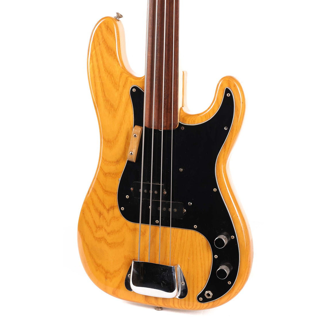 1978 Fender Precision Bass Fretless Natural | The Music Zoo