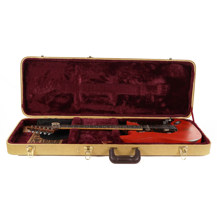Mule Resophonic Mulecaster Double Cut Fiesta Red Used