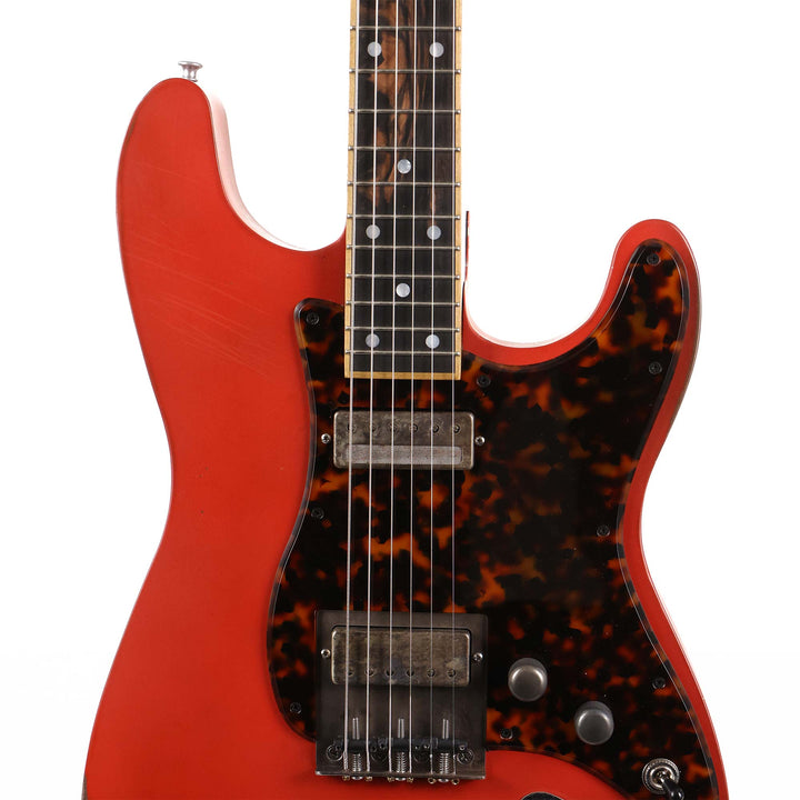 Mule Resophonic Mulecaster Double Cut Fiesta Red Used