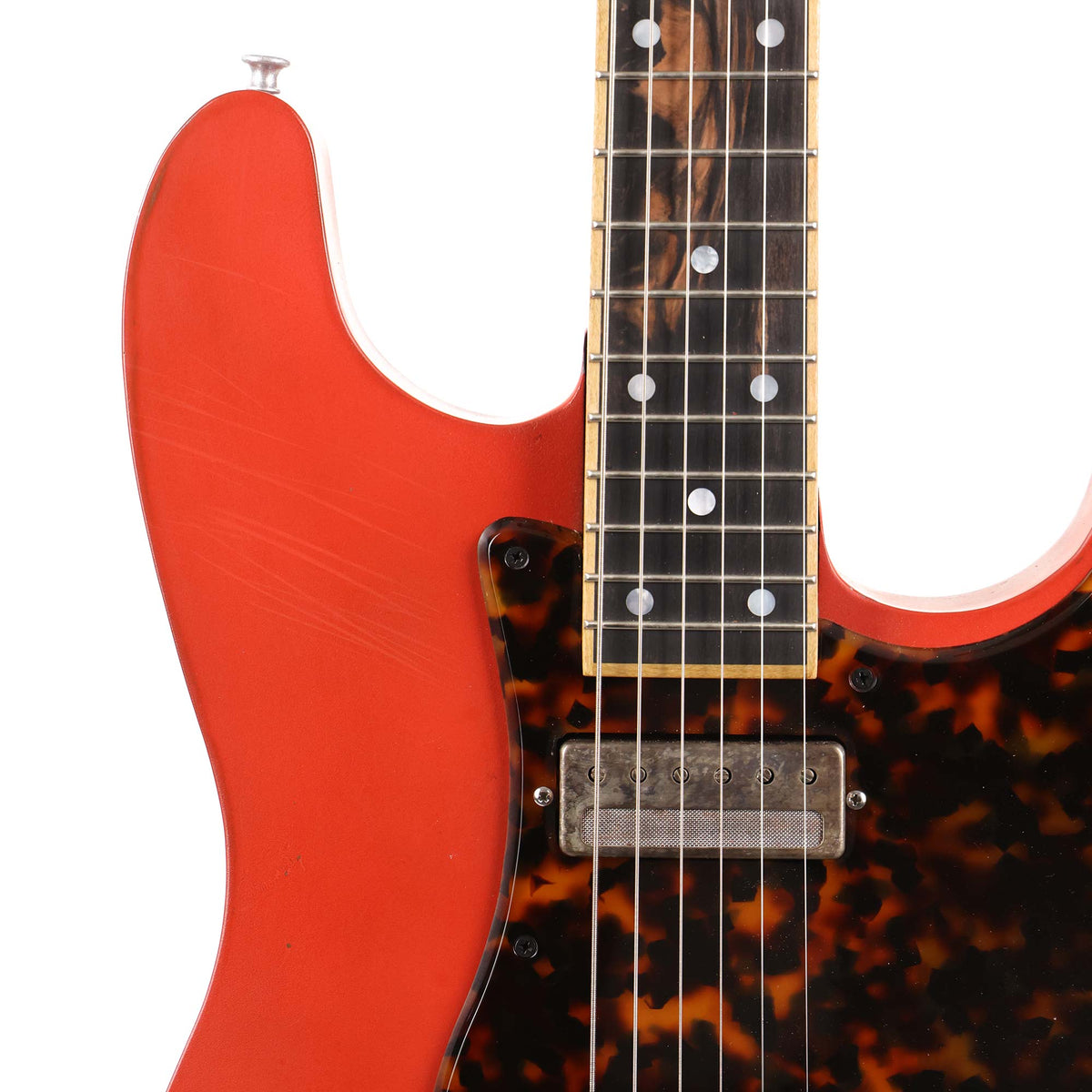 Mule Resophonic Mulecaster Double Cut Fiesta Red Used — 5