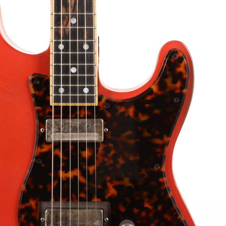 Mule Resophonic Mulecaster Double Cut Fiesta Red Used