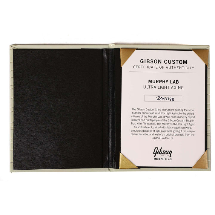 Gibson Custom Shop 1968 Les Paul Custom Ebony Murphy Lab Ultra Light Aged 2024