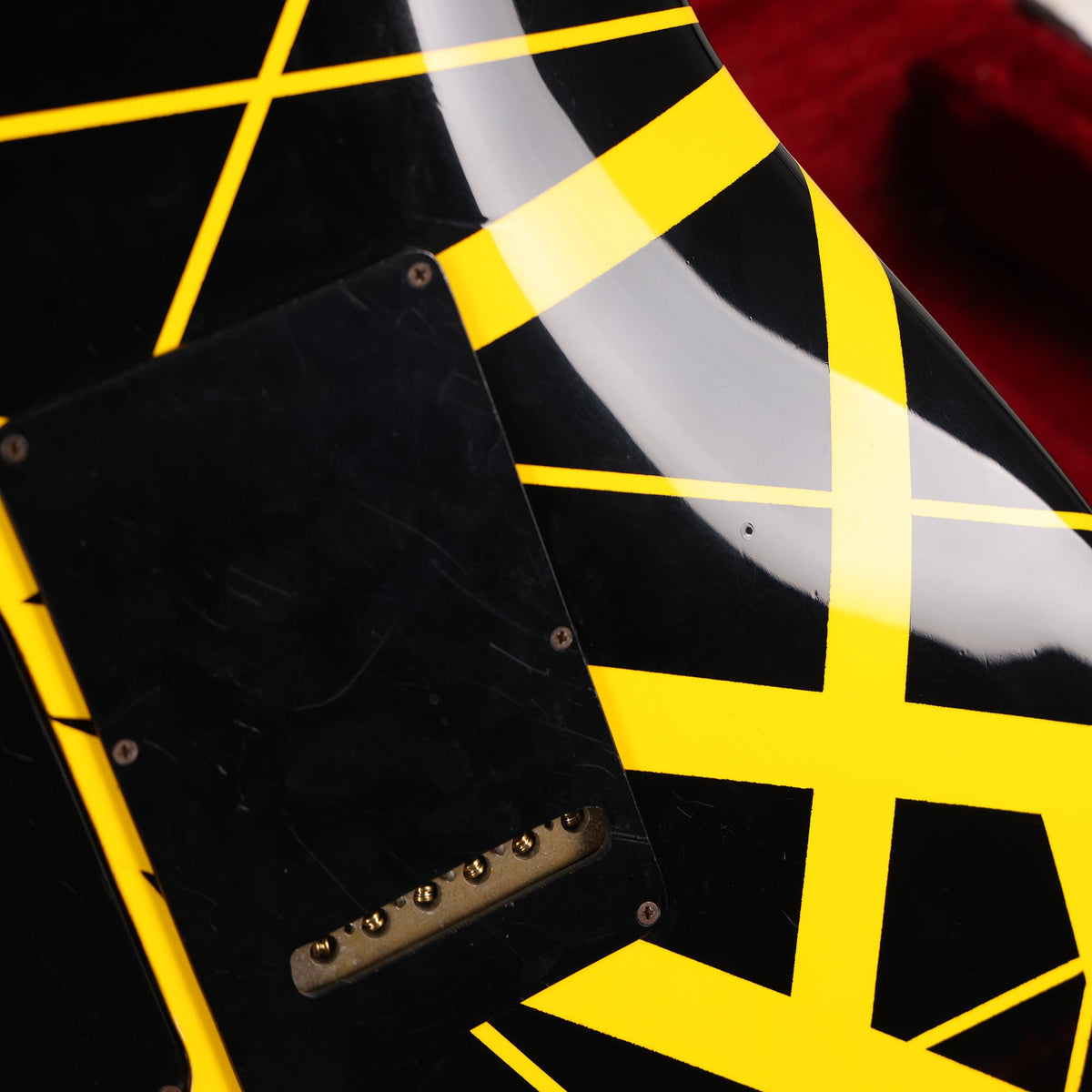 1981 Charvel 'Pre-Production' Black and Yellow Striped Guitar — 10