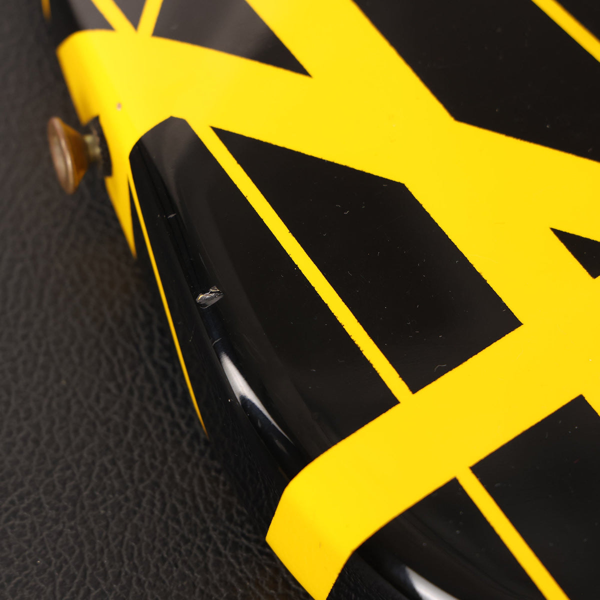 1981 Charvel 'Pre-Production' Black and Yellow Striped Guitar — 14
