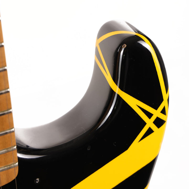 1981 Charvel 'Pre-Production' Black and Yellow Striped Guitar
