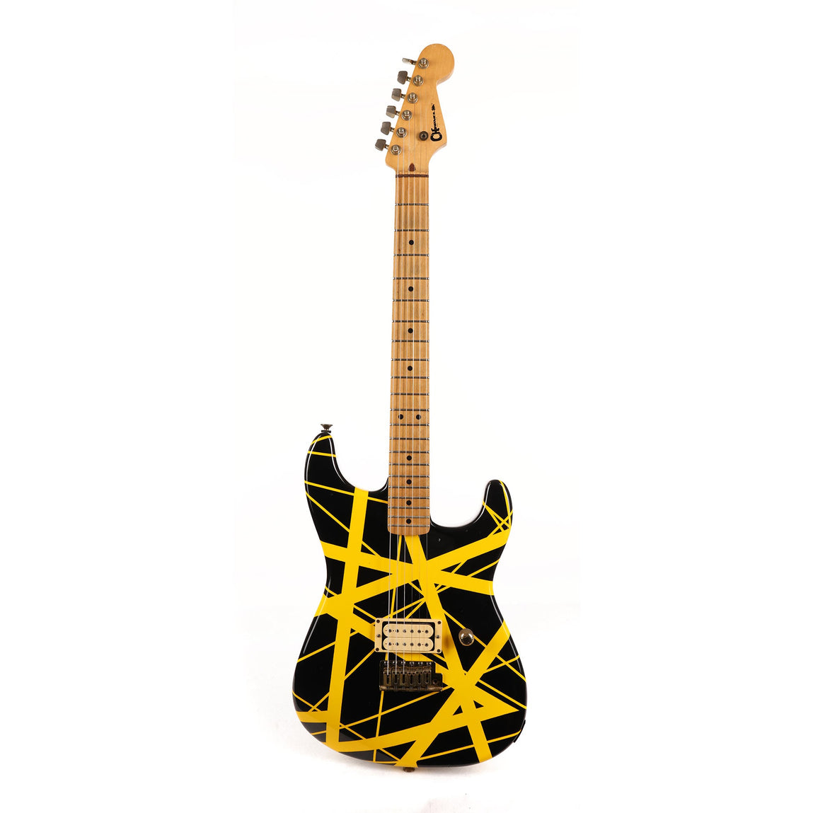 1981 Charvel 'Pre-Production' Black and Yellow Striped Guitar