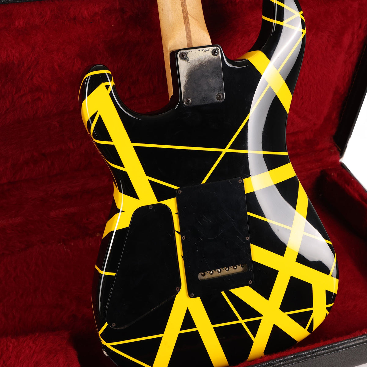 1981 Charvel 'Pre-Production' Black and Yellow Striped Guitar — 9