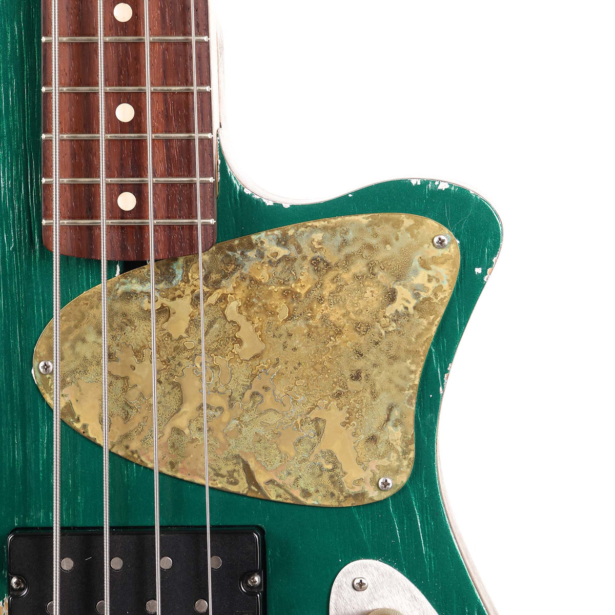 Offbeat Jacqueline 32" Scale Bass British Racing Green Relic — 8