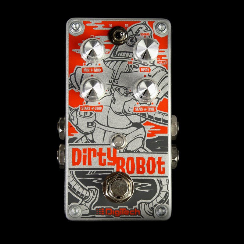 digitech octave pedal DigiTech DirtyRobot Stereo Mini-Synth Pedal Effect Pedal