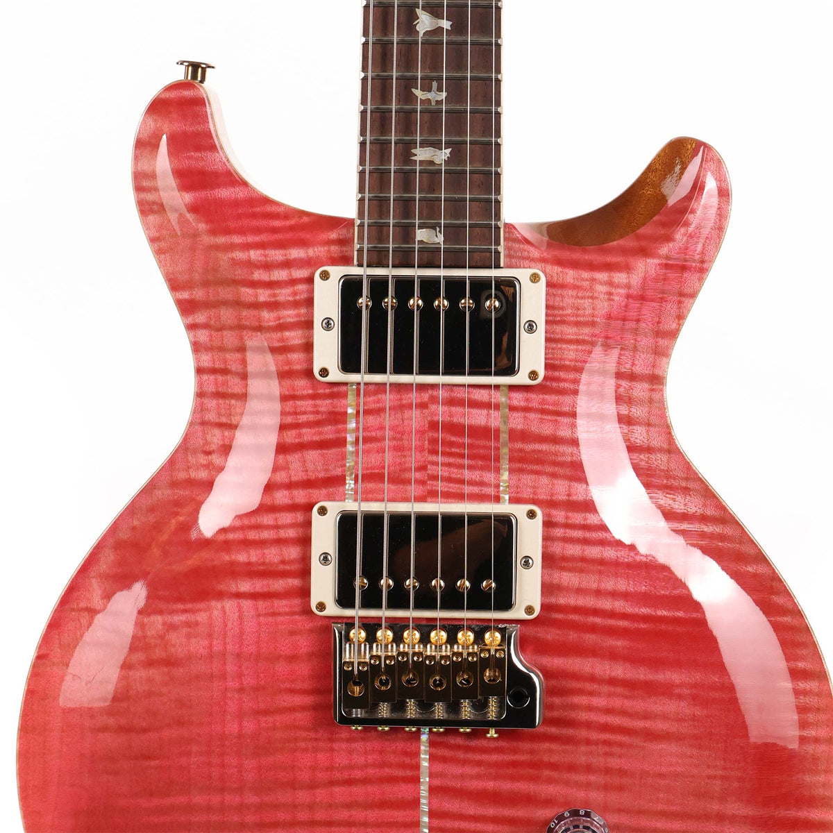 PRS Santana Retro Wood Library Brazilian Rosewood Fretboard Bonnie Pink 2023 — 4