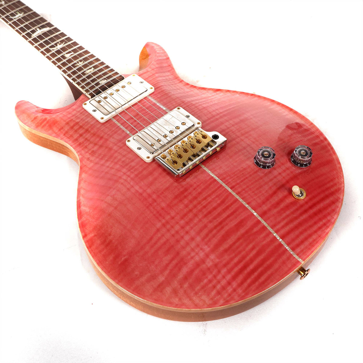PRS Santana Retro Wood Library Brazilian Rosewood Fretboard Bonnie Pink 2023 — 8