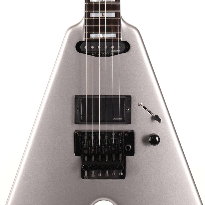 Framus Teambuilt Artist Series WH-1 Wolf Hoffman Signature Metallic Silver High Polish
