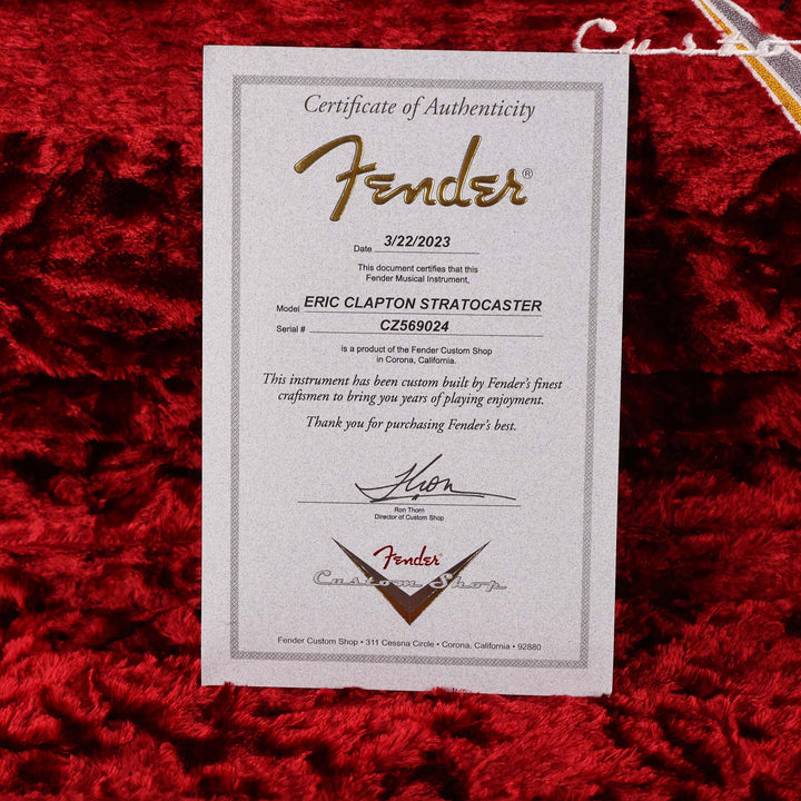 Fender Custom Shop Eric Clapton Stratocaster White Blonde Journeyman Relic 2023
