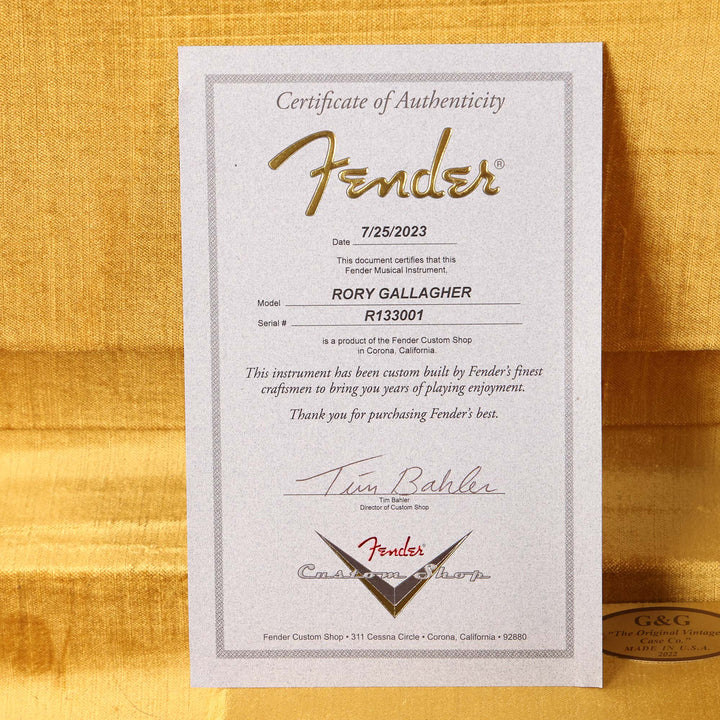 Signature Hat Rory Gallagher Fender Custom Shop Rory Gallagher Signature Stratocaster 3-Tone Sunbur ...