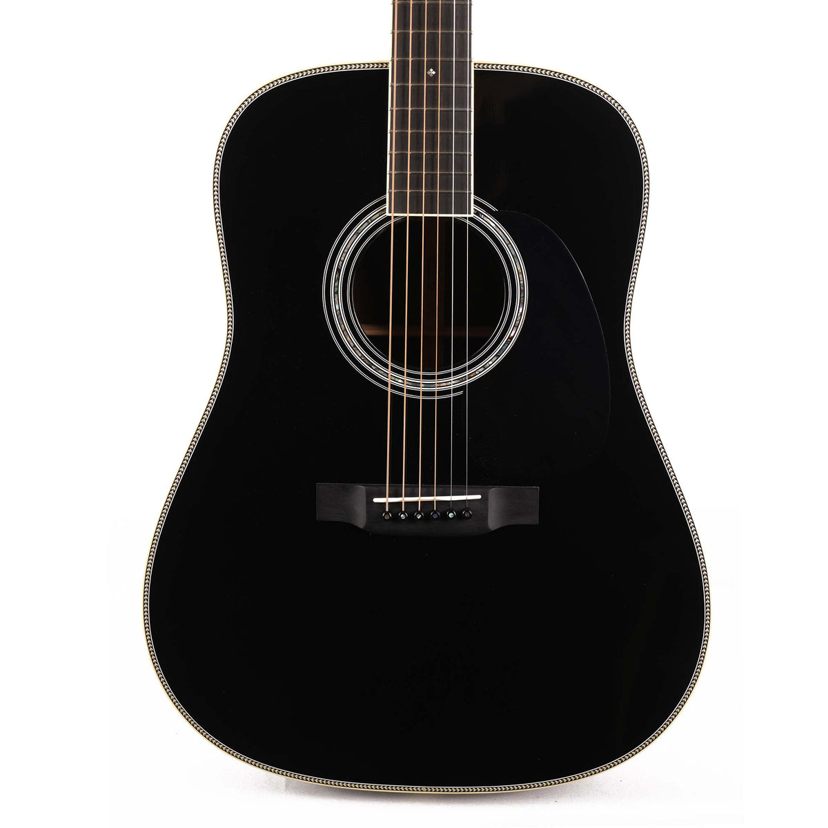 Martin Custom Shop Dreadnought Acoustic Adirondack Spruce and Madagascar Rosewood Gloss Black 2022 — 1