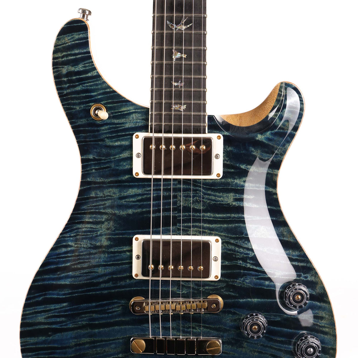 PRS McCarty 594 Wood Library Guitar Rosewood Neck River Blue 2018 — 4