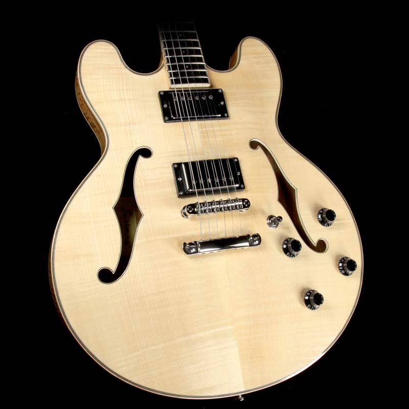 Eastman T186MX-BD Thinline Semi-Hollow Electric Guitar Blonde — 1
