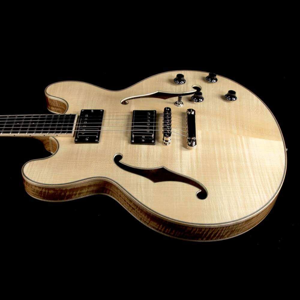 Eastman T186MX-BD Thinline Semi-Hollow Electric Guitar Blonde — 5