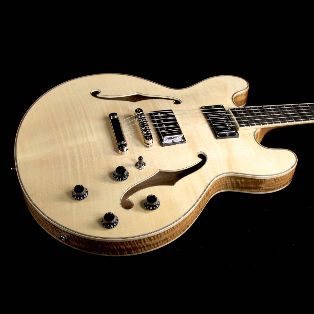 Eastman T186MX-BD Thinline Semi-Hollow Electric Guitar Blonde — 6