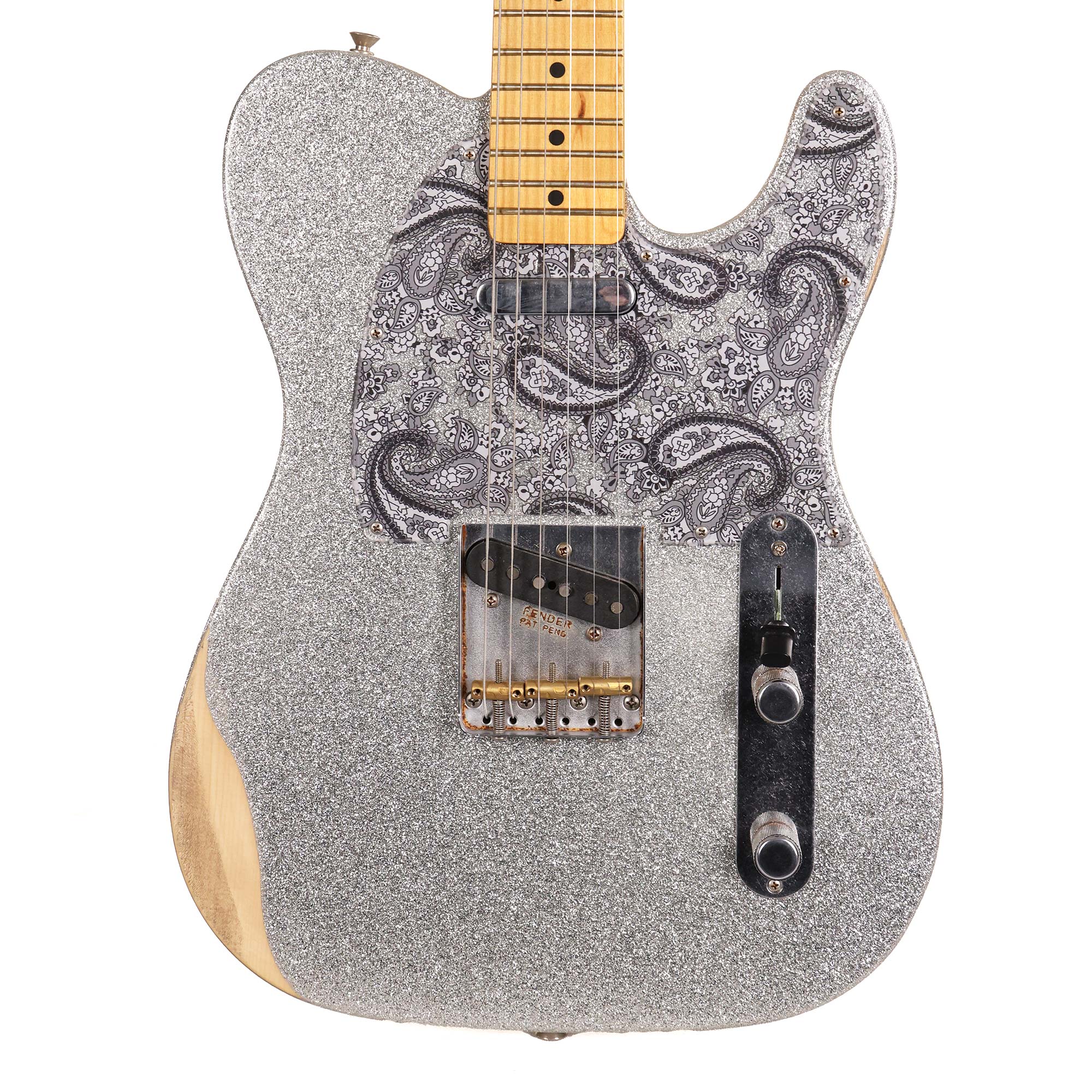 Fender Road Worn Brad Paisley Telecaster Silver Sparkle | The
