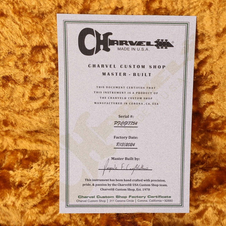 Charvel Custom Shop Music Zoo Nitro Aged Koa San Dimas Sonic Blue Masterbuilt Pat Campolattano