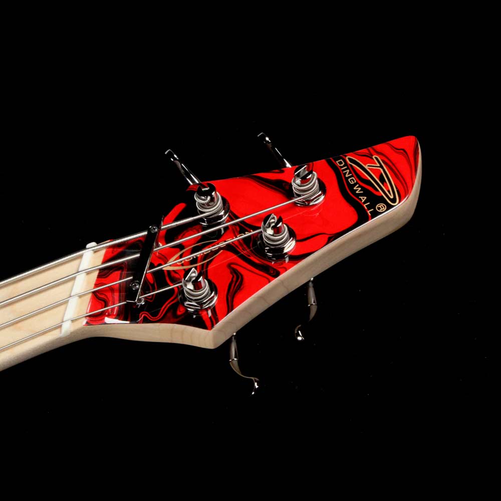 Dingwall NG2 Adam Nolly Getgood Fan Fret 4-String Bass Ferrari Red Swirl Gloss — 4