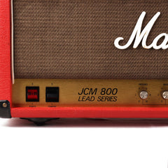 1986 Marshall JCM 800 2204 50w Head Red Tolex | The Music Zoo