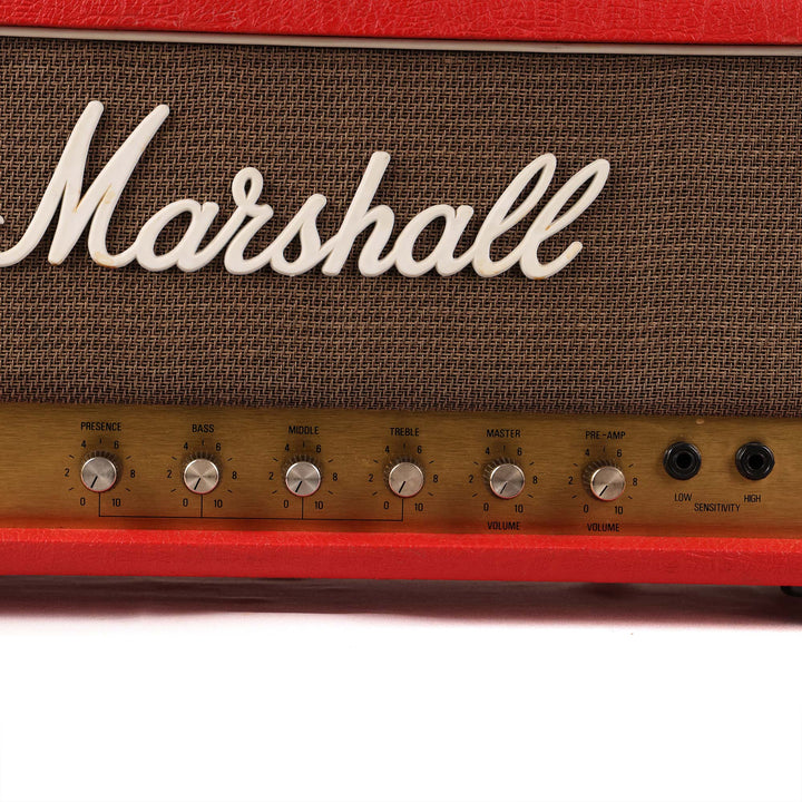 1986 Marshall JCM 800 2204 50w Head Red Tolex
