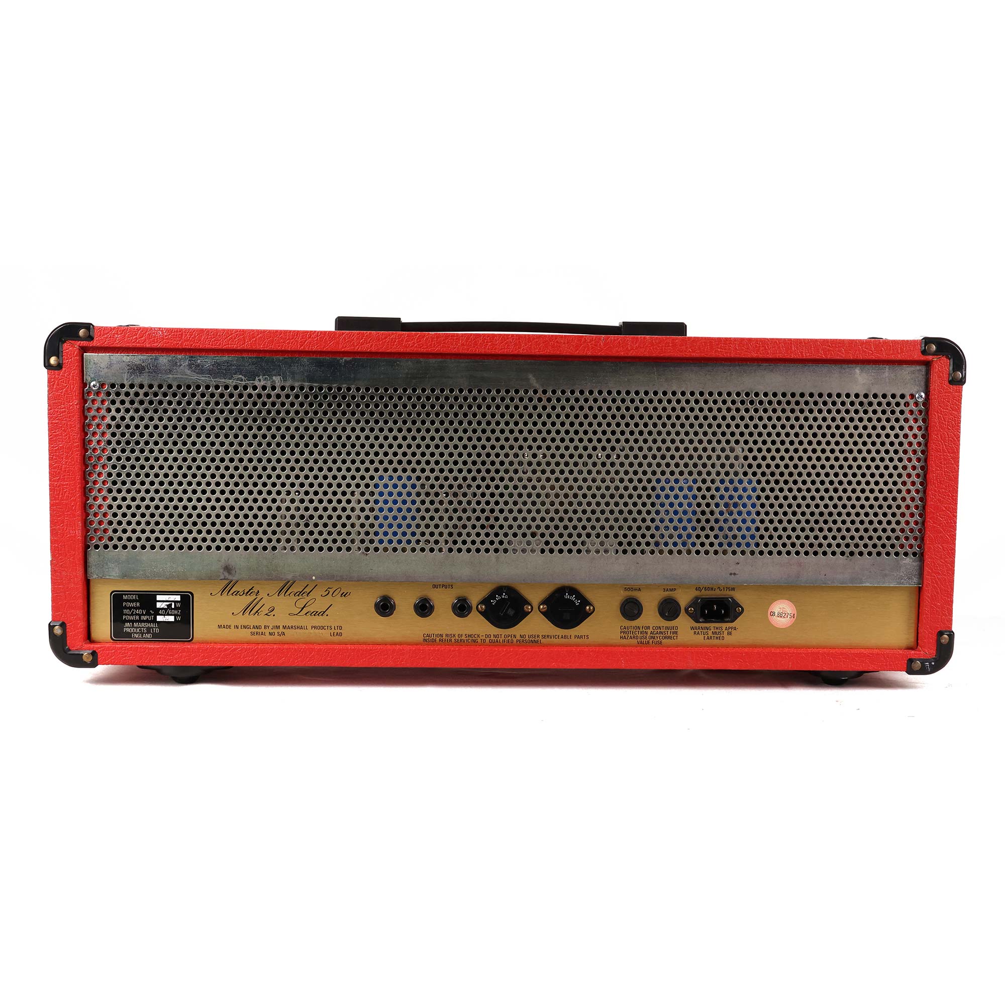 1986 Marshall JCM 800 2204 50w Head Red Tolex | The Music Zoo