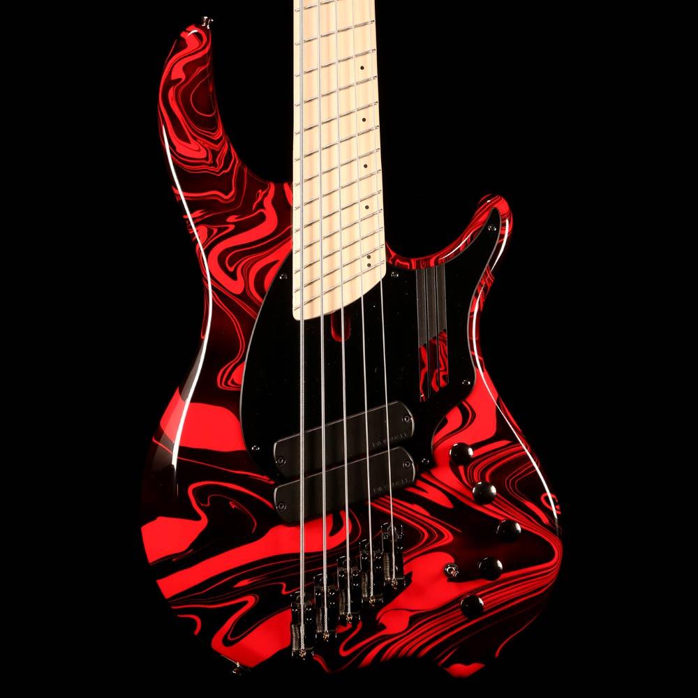 Dingwall NG2 Adam Nolly Getgood Signature Fan Fret 5-String Bass Lamborghini Gloss Ferrari Red Swirl — 1