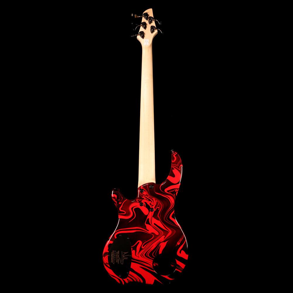 Dingwall NG2 Adam Nolly Getgood Signature Fan Fret 5-String Bass Lamborghini Gloss Ferrari Red Swirl — 3