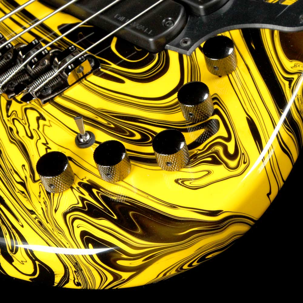 Dingwall NG2 Adam Nolly Getgood Signature Fan Fret 5-String Bass Ferrari Yellow Swirl Gloss — 5